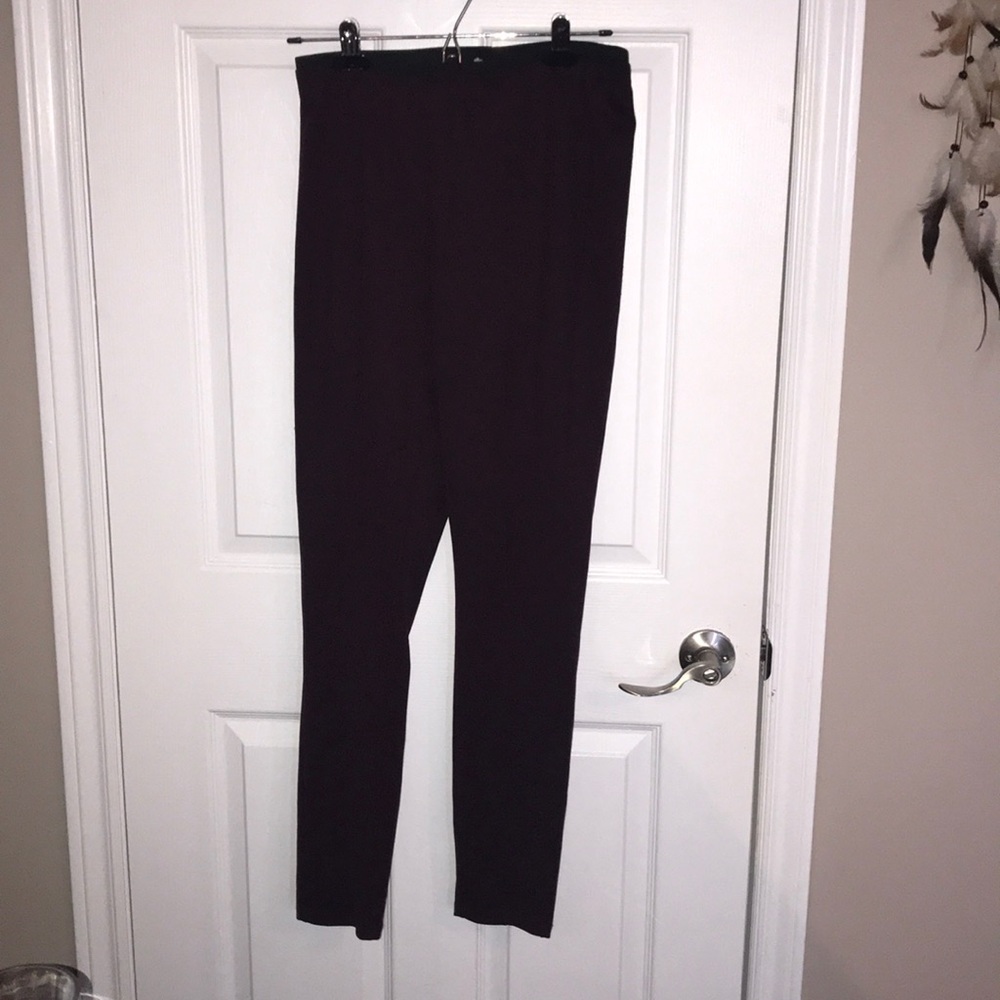 Burgundy high wasted leggings